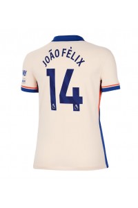 Chelsea Joao Felix #14 Voetbaltruitje Uit tenue Dames 2024-25 Korte Mouw